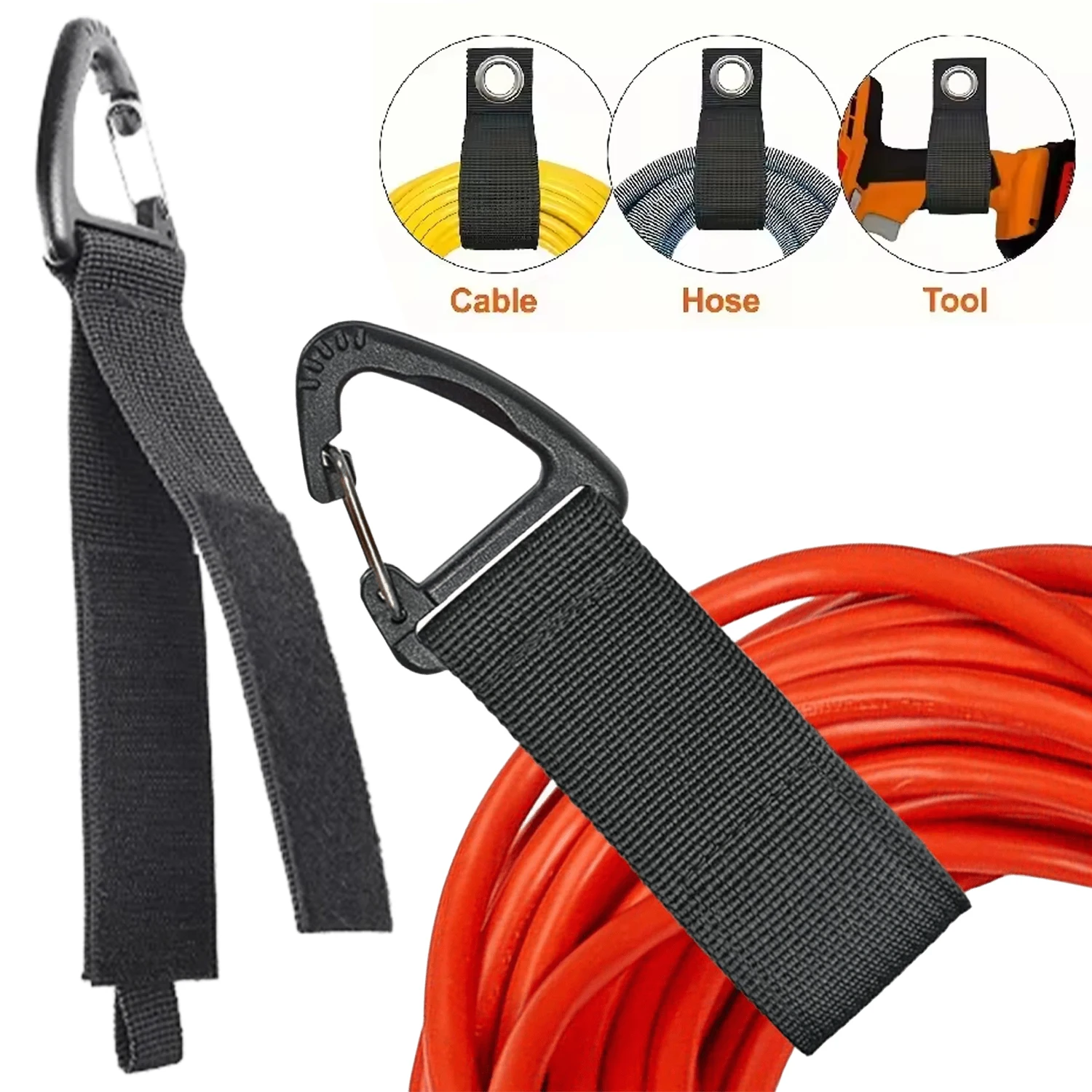 Cable Velcro Strap - Heavy Duty Tool Storage Strap Wall