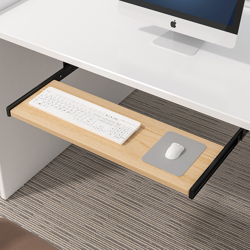 Desk Setup Height - Wood Keyboard Tray Under Desk with