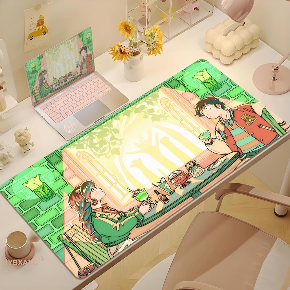 Desk Setup Couple - Gaming Mouse Pad, Large Desk Mat,