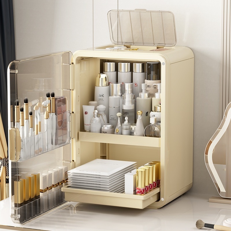 Desk Setup Productivity - 1 pcs Cosmetics storage box, desktop