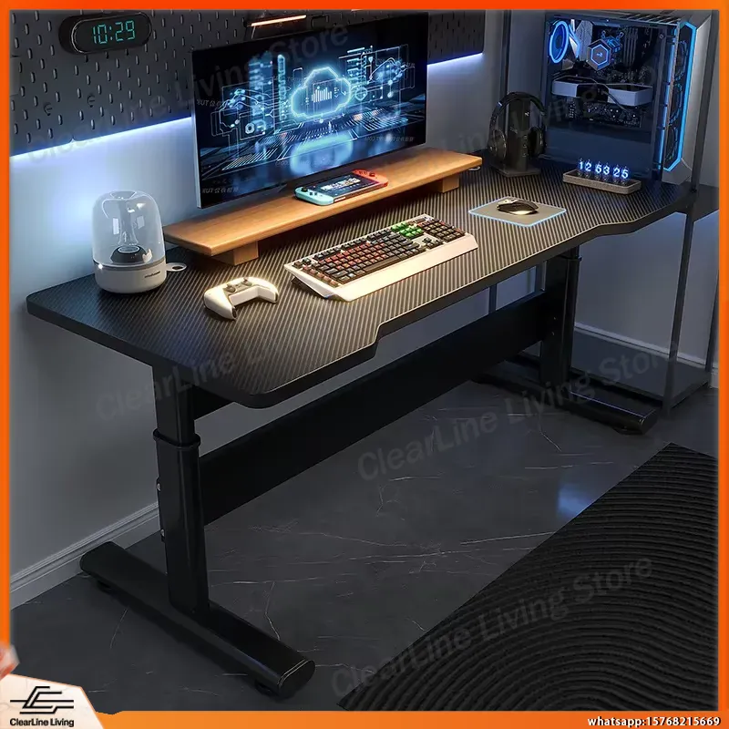Desk Setup Height - Adjustable Height Electric Standing Gaming Desk