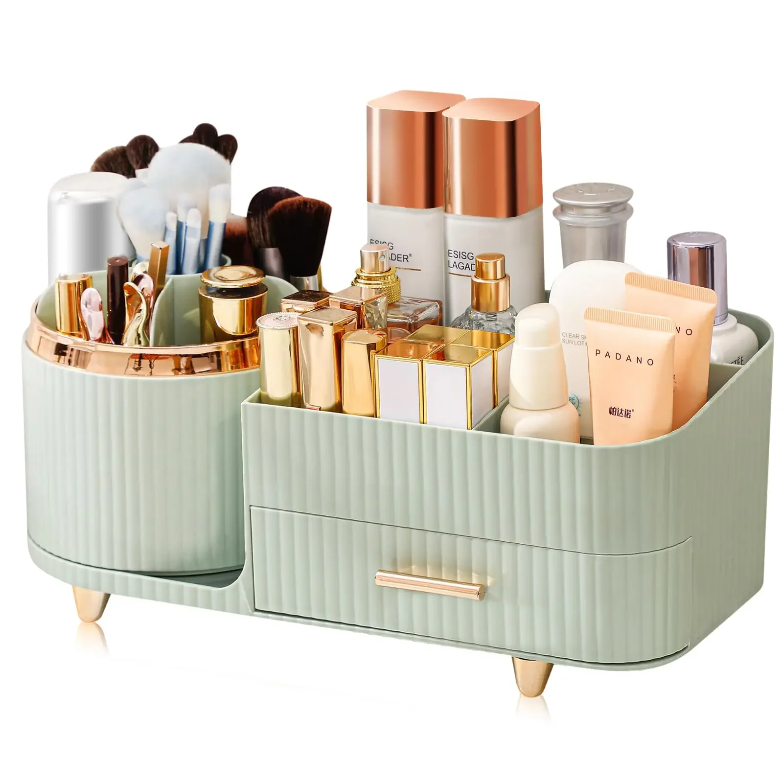 Desk Drawer Unit - Makeup Brush Holder Large Capacity Skincare