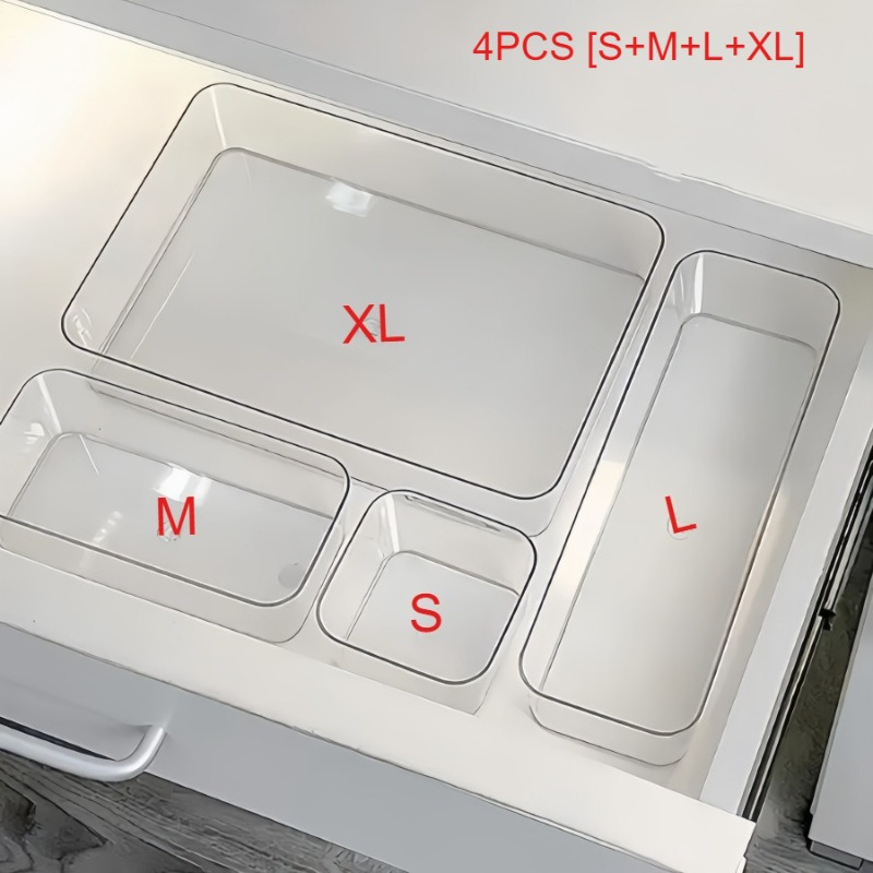 Desk Drawer Unit - Cosmetic and Stationery Storage Box, Suitable