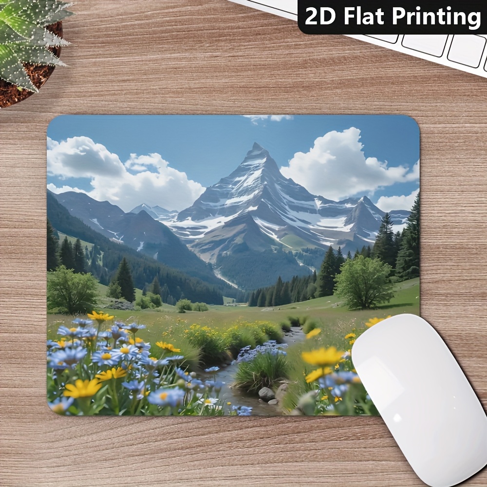 Desk Setup Productivity - Gaming Office Non-Slip Mouse Pad Scenic