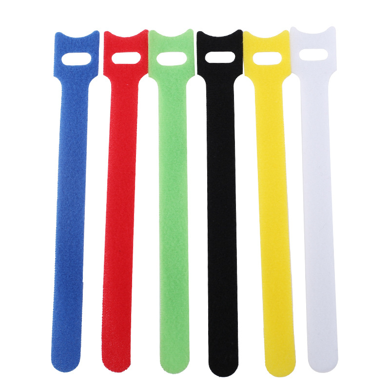 Cable Velcro Strap - 10 Pieces Cat Head T-shaped Velcro