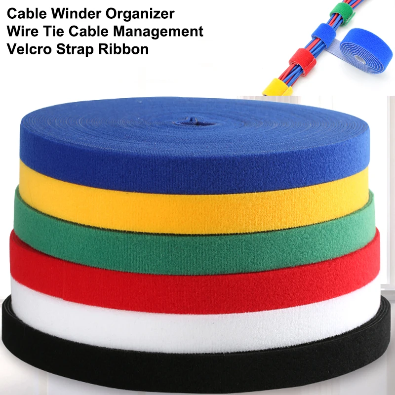 Cable Velcro Strap - 5M DIY Reusable Nylon Cable Ties