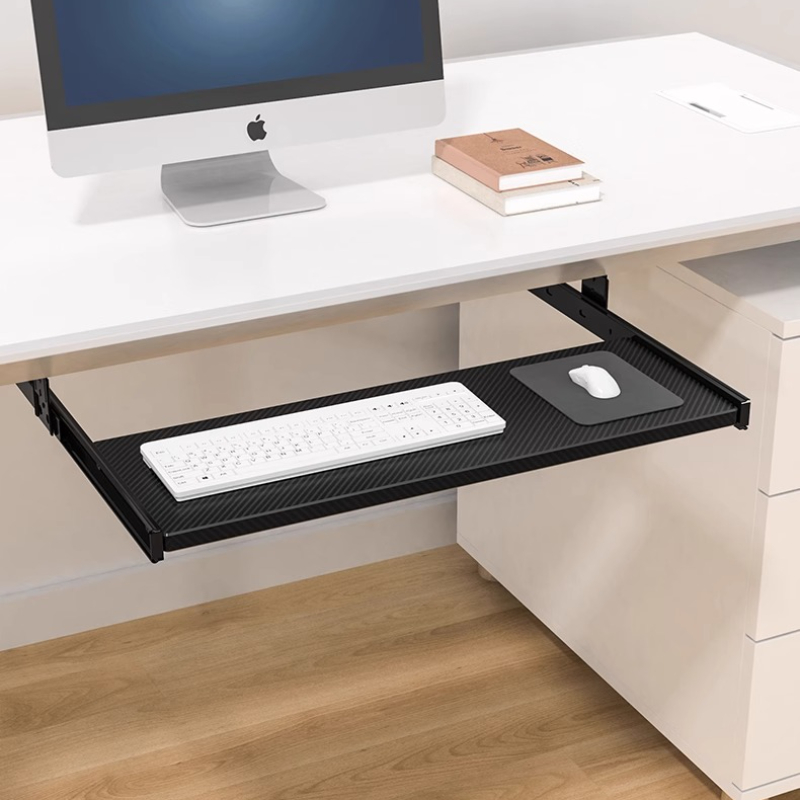 Wood Keyboard Tray Under Desk  - Desk Setup Height 评论和价格