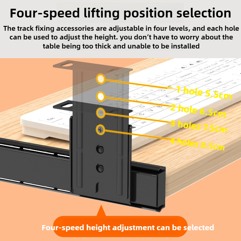 Wood Keyboard Tray Under Desk  - Desk Setup Height 评论和价格