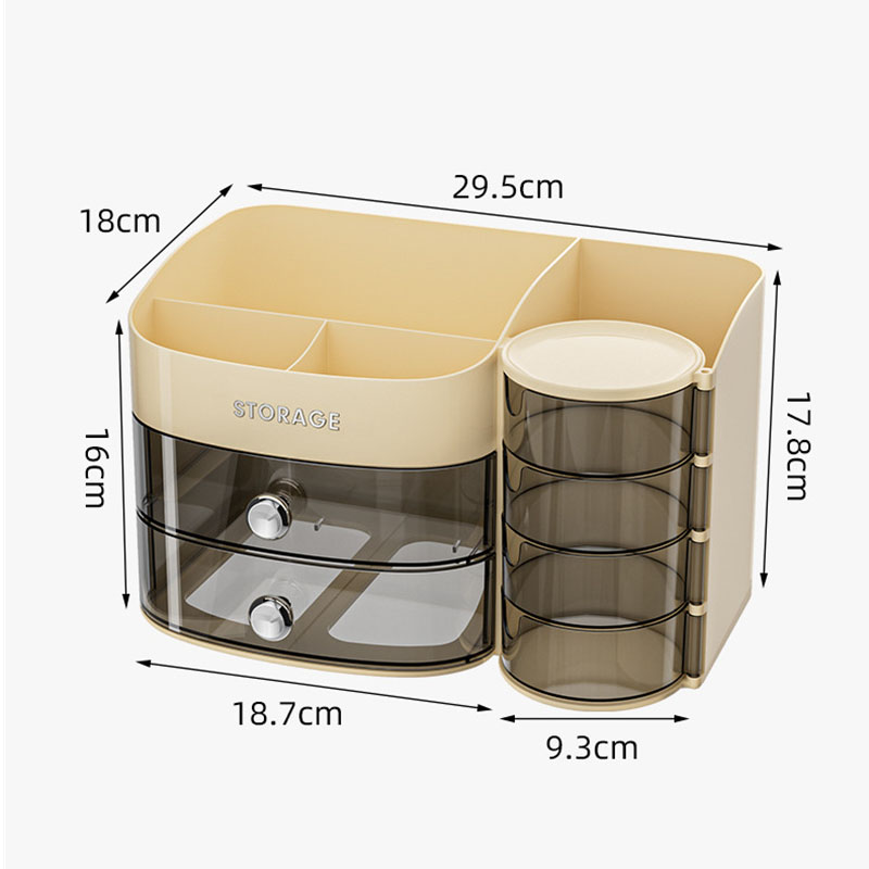 360 Degree Rotating Makeup Bru - Desk Drawer Unit 评论和价格