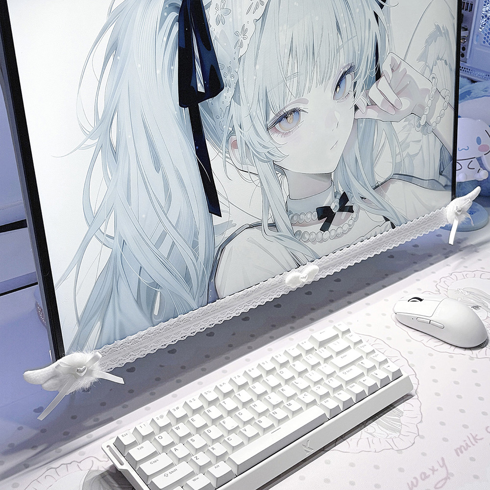 New Screen Decor White Lace Mo - Desk Setup Tech 评论和价格