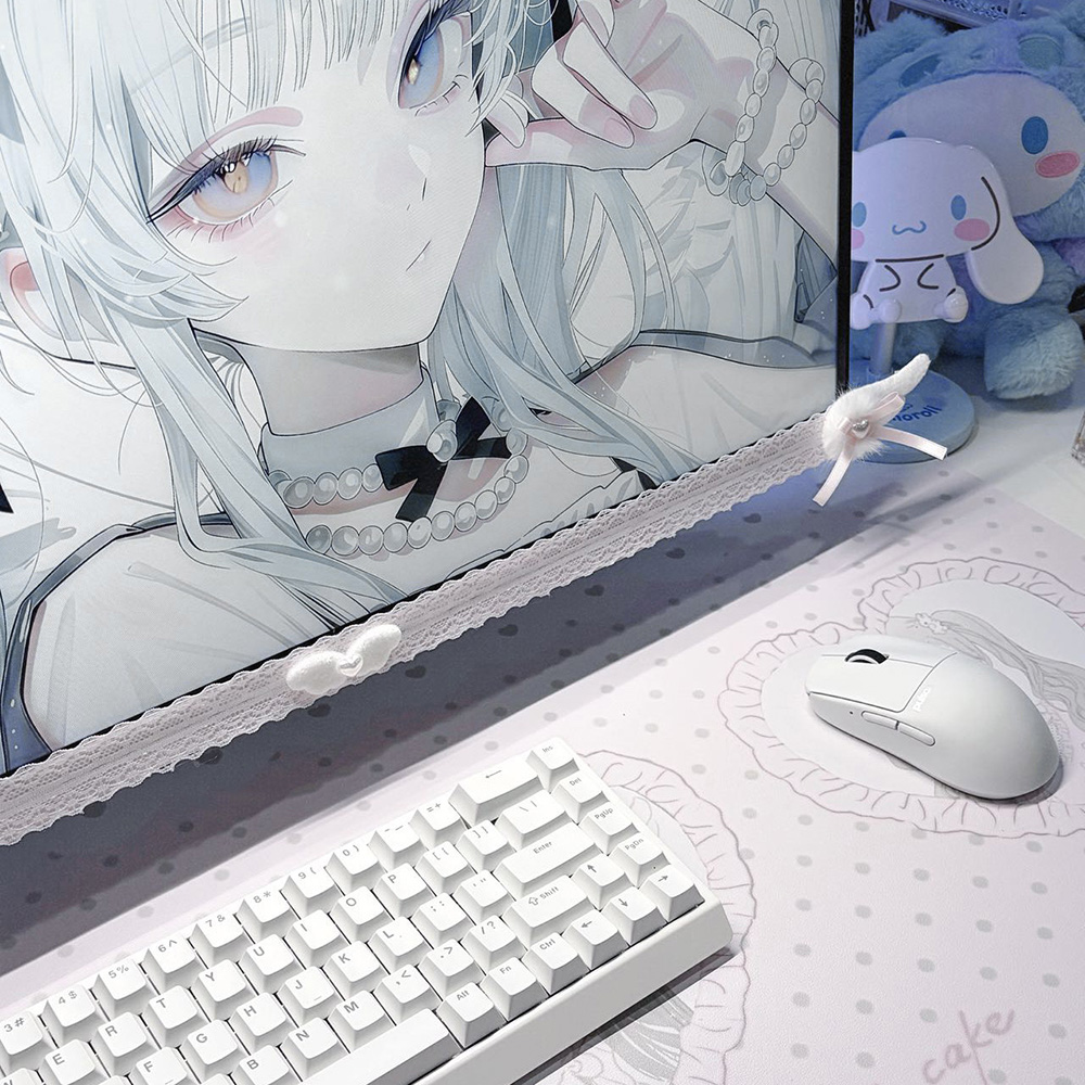 New Screen Decor White Lace Mo - Desk Setup Tech 评论和价格