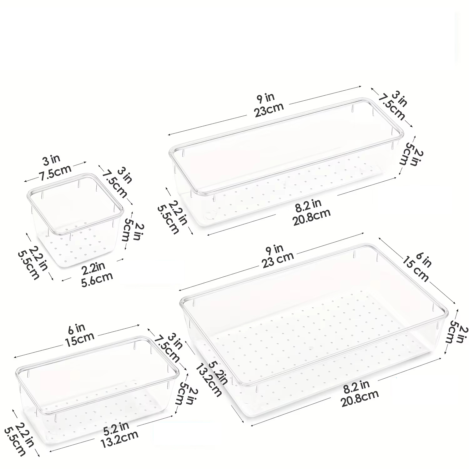 6/9/12Pack Drawer Organizers C - Desk Drawer Unit 评论和价格