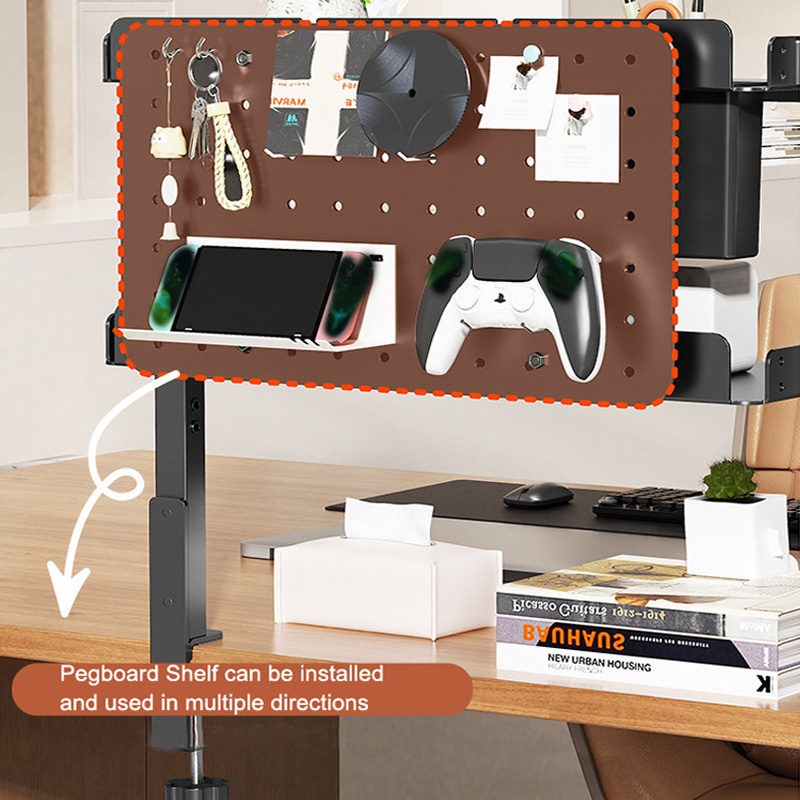 Clamp-on 14 inch Above Below D - Desk Setup Productivity 评论和价格