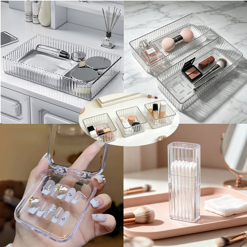 17-Piece Set of Transparent Ve - Desk Setup Productivity 评论和价格