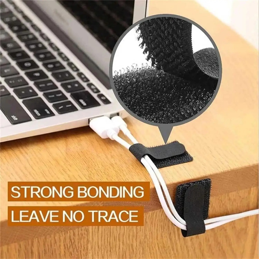 Self Adhesive Reusable Cable T - Cable Velcro Strap 评论和价格