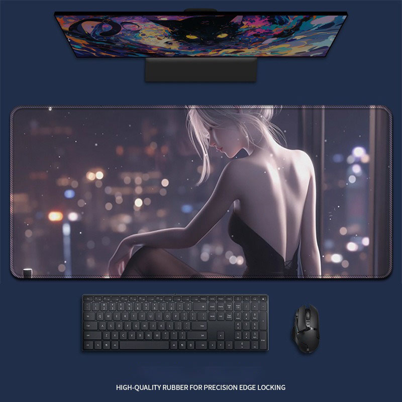 Sexy Anime Girl Red Fan Extend - Desk Setup Tech 评论和价格