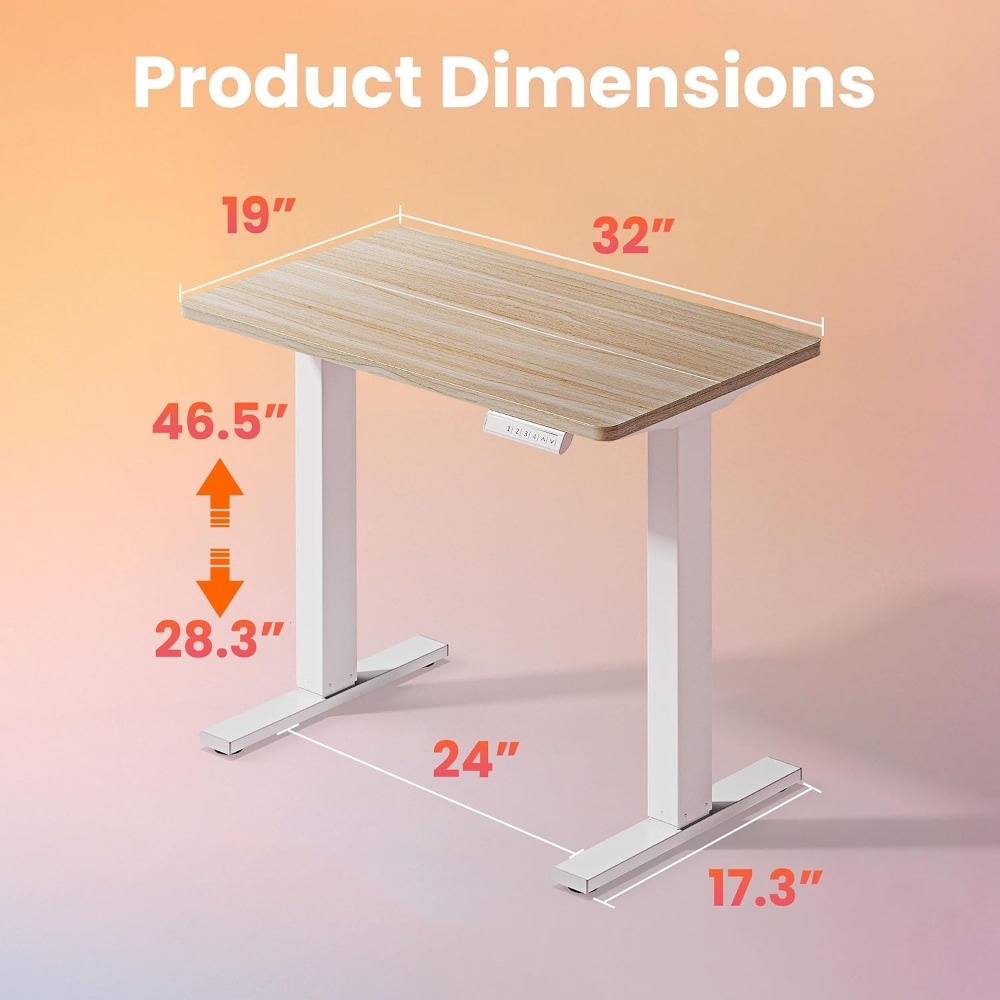 Small Electric Standing Desk A - Desk Setup Height 评论和价格