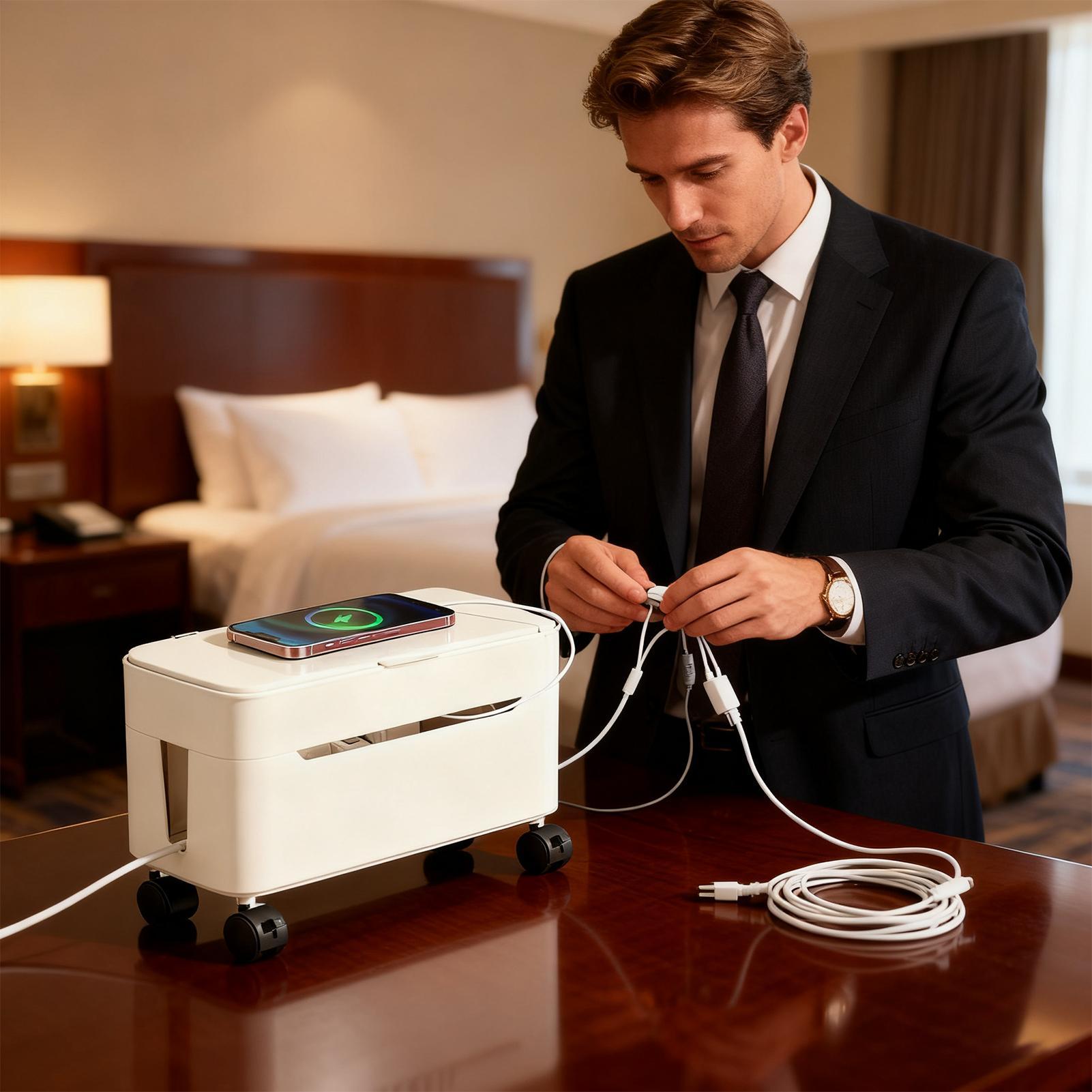 Cord Management Box Wire Stora - Desk Setup With Tv 评论和价格