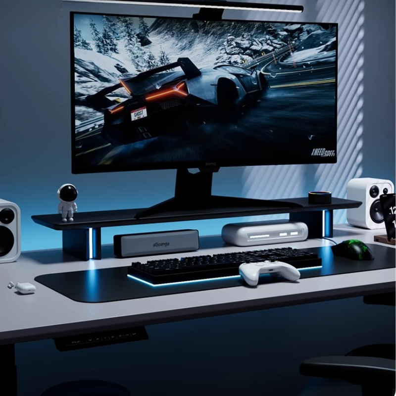 RGB Monitor Stand Ergonomic Co - Desk Setup Monitor And Laptop 评论和价格
