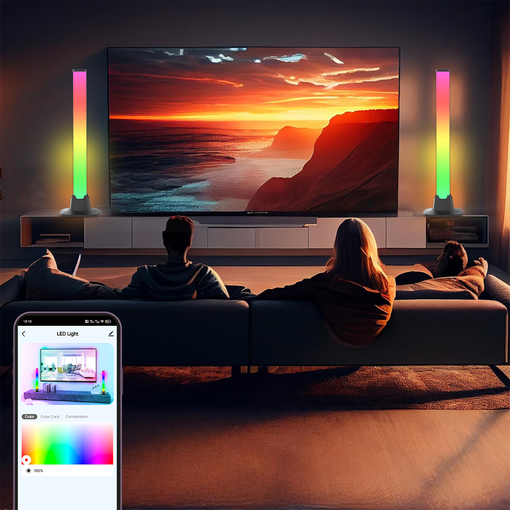 RGB LED Lights Bar Bluetooth S - Desk Setup With Tv 评论和价格