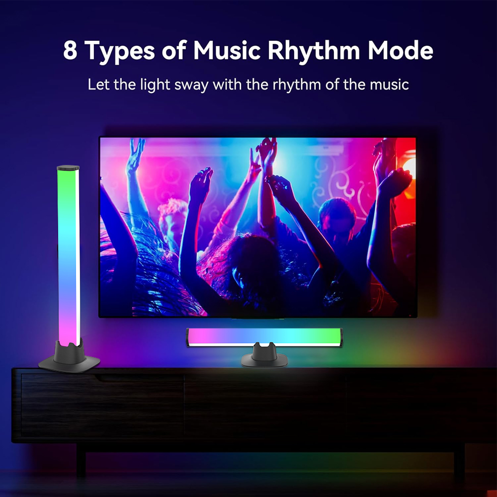 RGB LED Lights Bar Bluetooth S - Desk Setup With Tv 评论和价格
