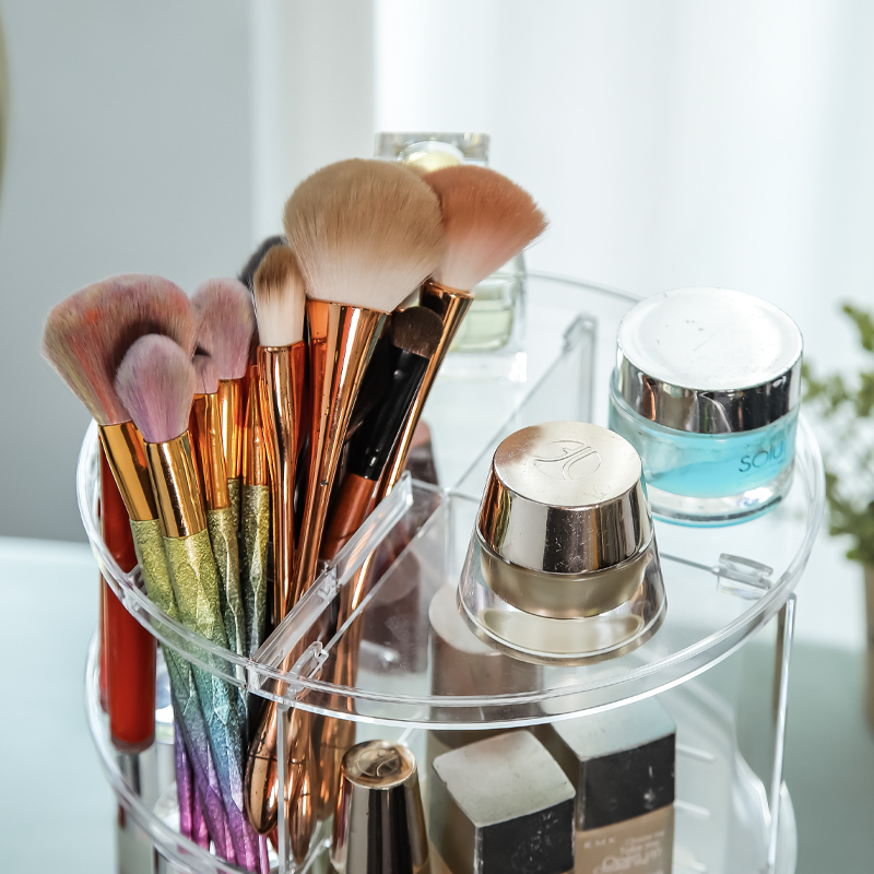 Rotating cosmetics storage box - Desk Setup Productivity 评论和价格