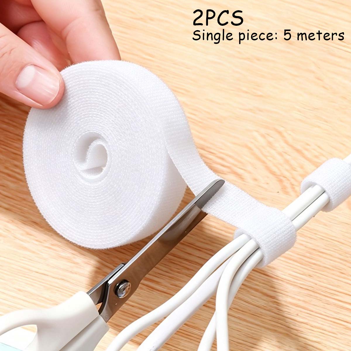 2PCS self-adhesive Velcro cabl - Cable Velcro Strap 评论和价格