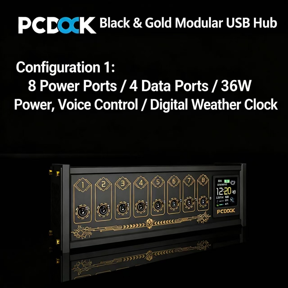 PCDOCK Block USB Desktop Power - Desk Setup Tech 评论和价格