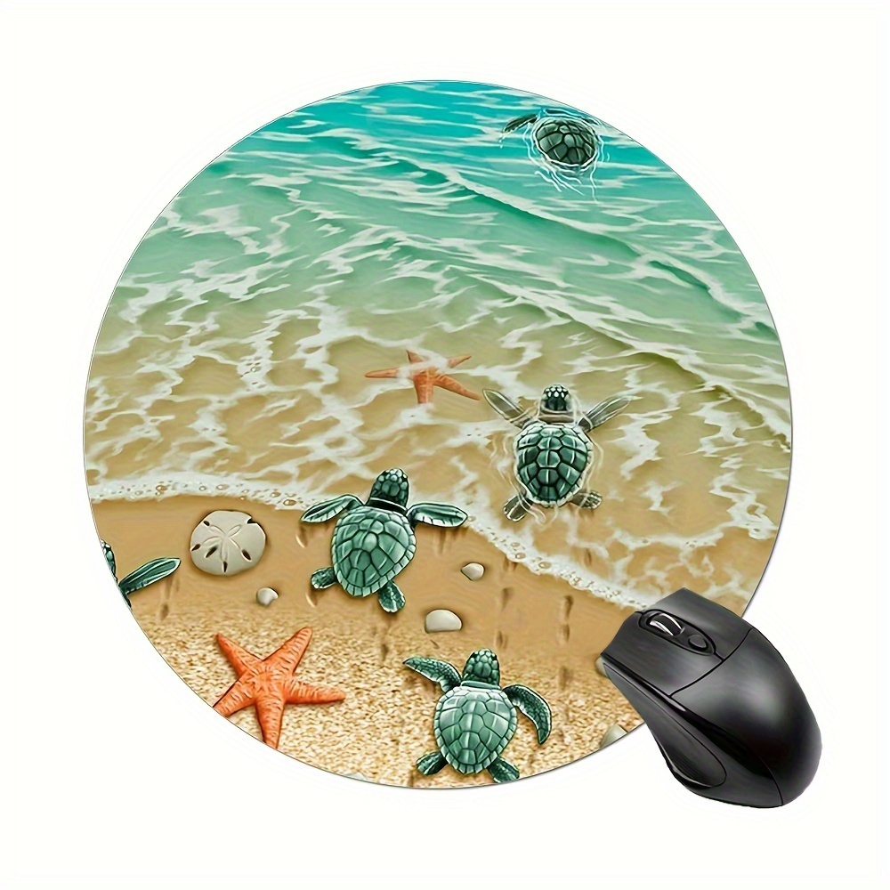 Adorable Turtle Starfish Round - Desk Setup Productivity 评论和价格